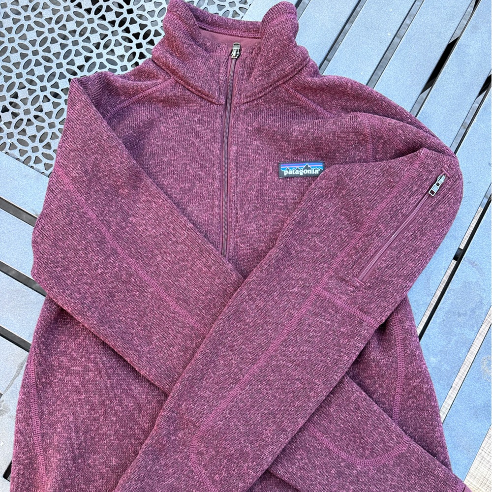 Patagonia Maroon Heathered Fleece Pullover